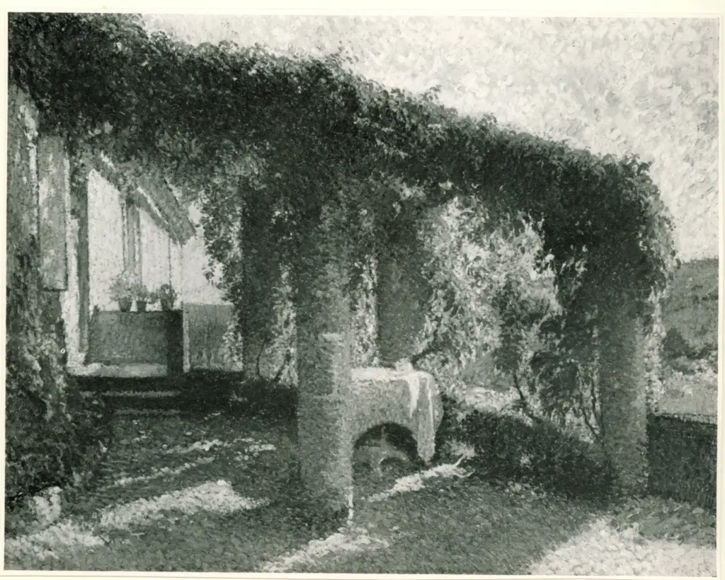 Martin, Henri , Sur la terrasse