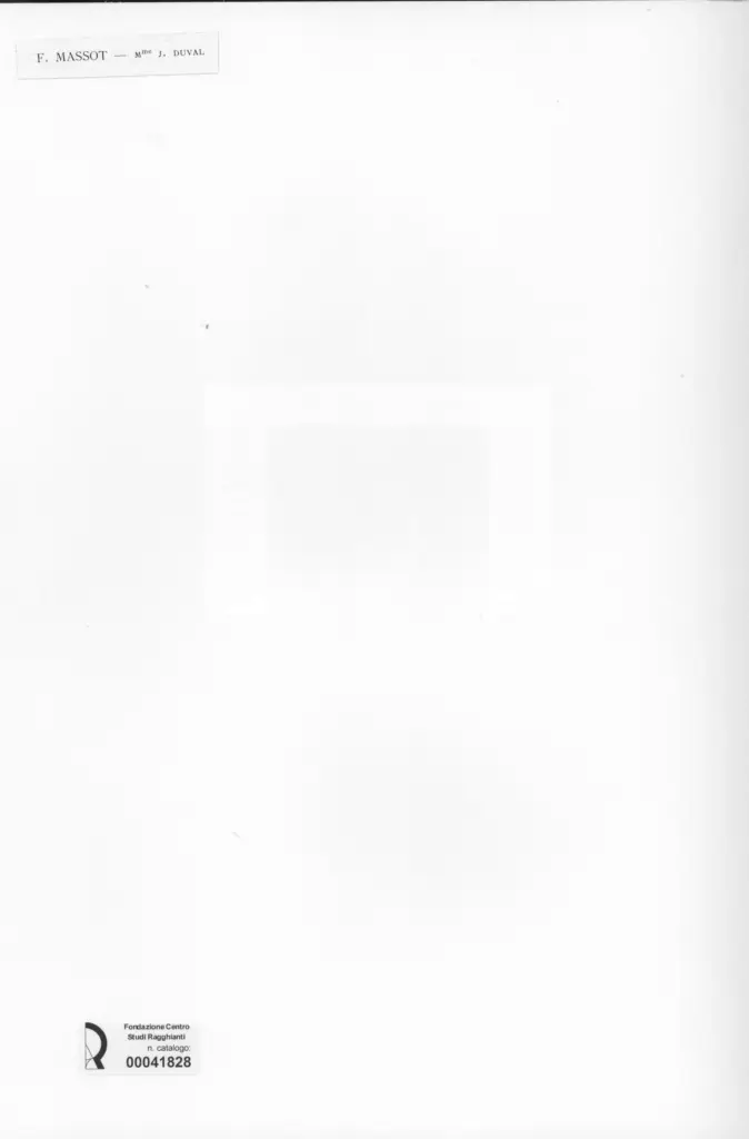 Anonimo , Massot, Firmin - sec. XVIII/ XIX - Mme J. Duval , retro