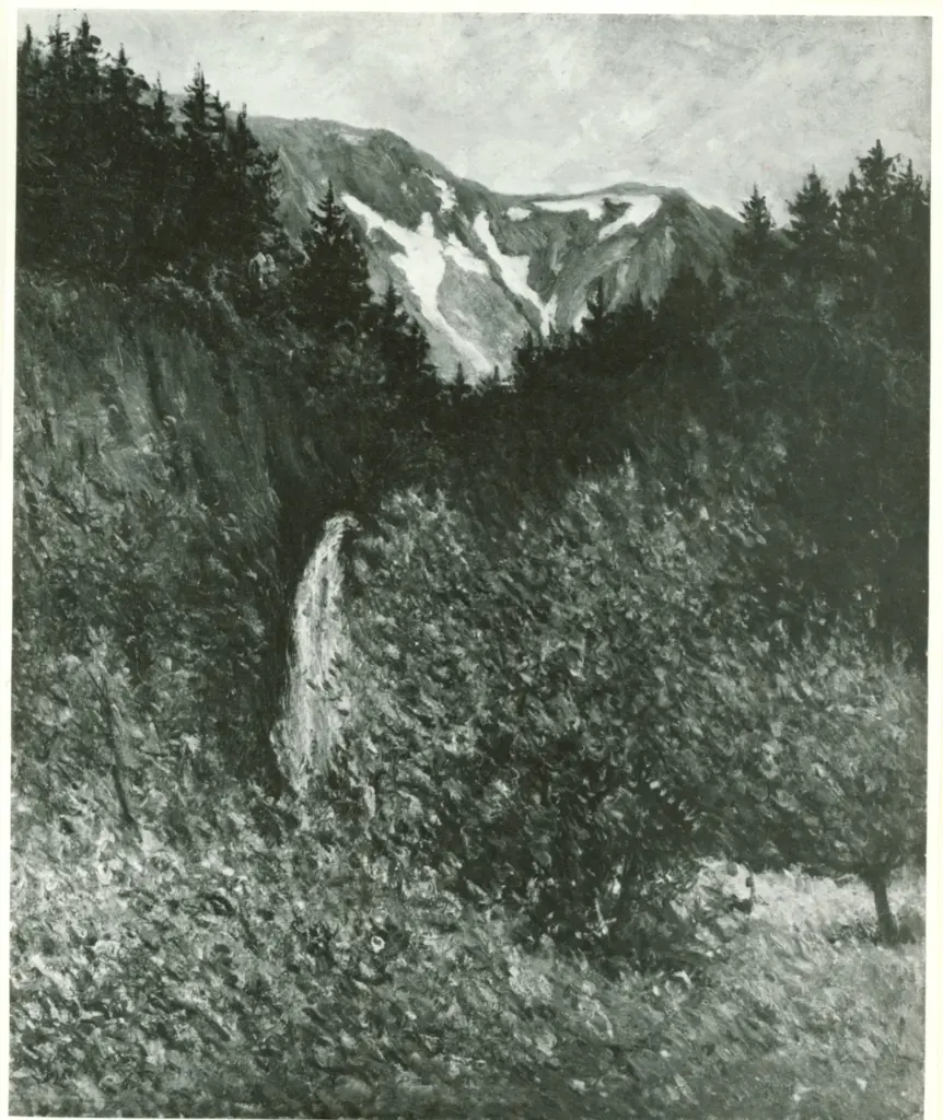 Maufra, Maxime , Paesaggio con veduta di montagne