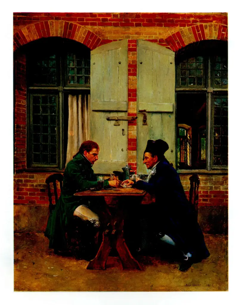 Anonimo , Meissonier, Jean-Louis-Ernest - sec. XIX - The game of piquet , fronte