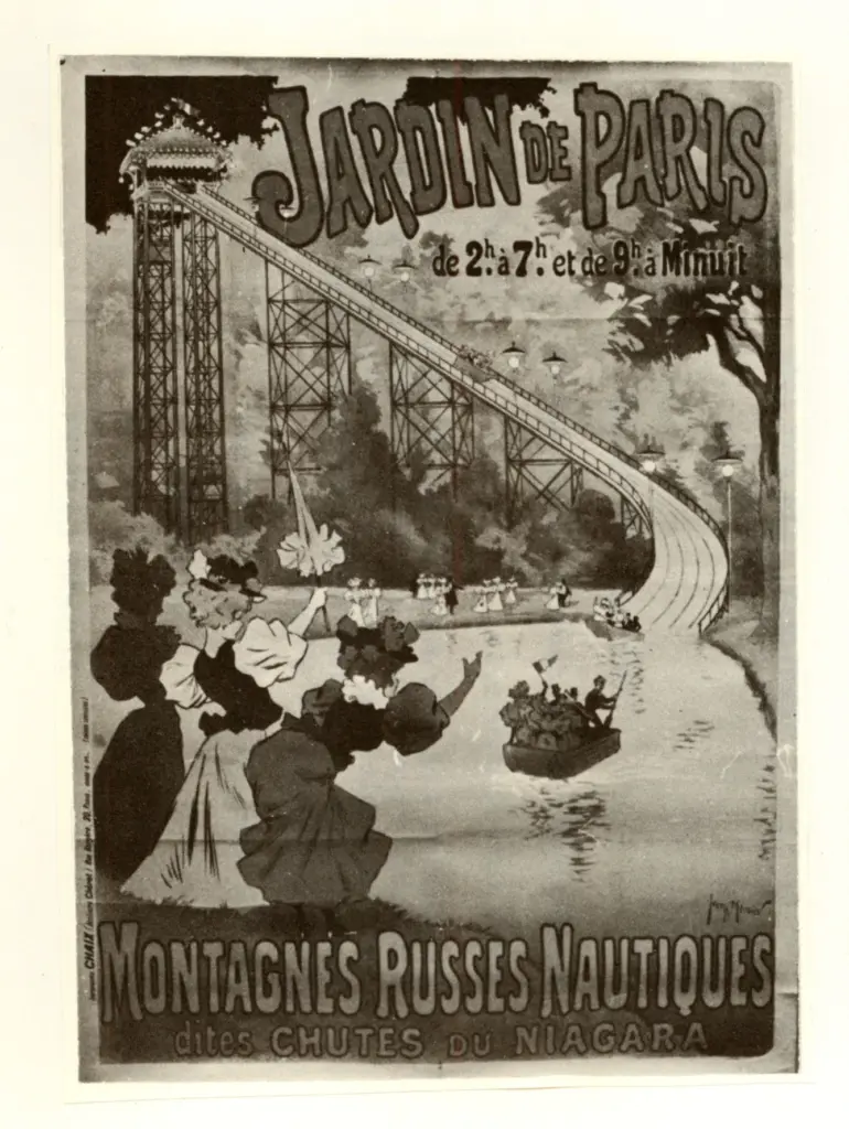 Anonimo , Meunier, Georges - sec. XIX - Jardin de Paris, Montagnes Russes Nautiques , fronte