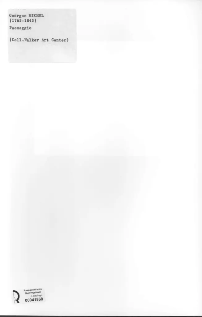 Anonimo , Michel, Georges - sec. XIX - Paesaggio , retro