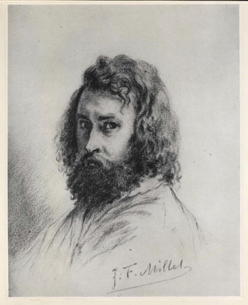 Anonimo , Millet, Jean Francois - sec. XIX - Ritratto di uomo , fronte