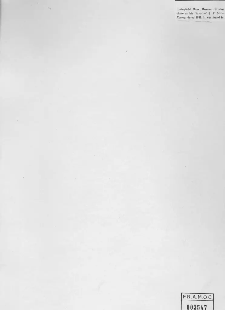 Anonimo , Millet, Jean Francois - sec. XIX - Portrait of Virginie Roumy , retro