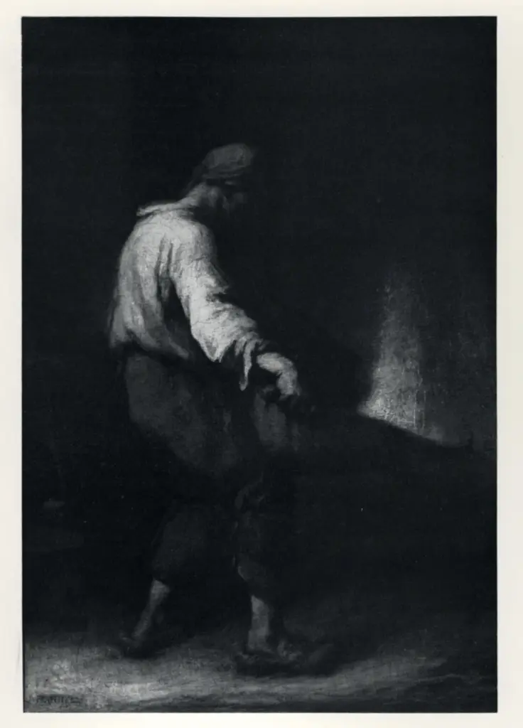 Anonimo , Millet, Jean Francois - sec. XIX - Le Vanneur , fronte