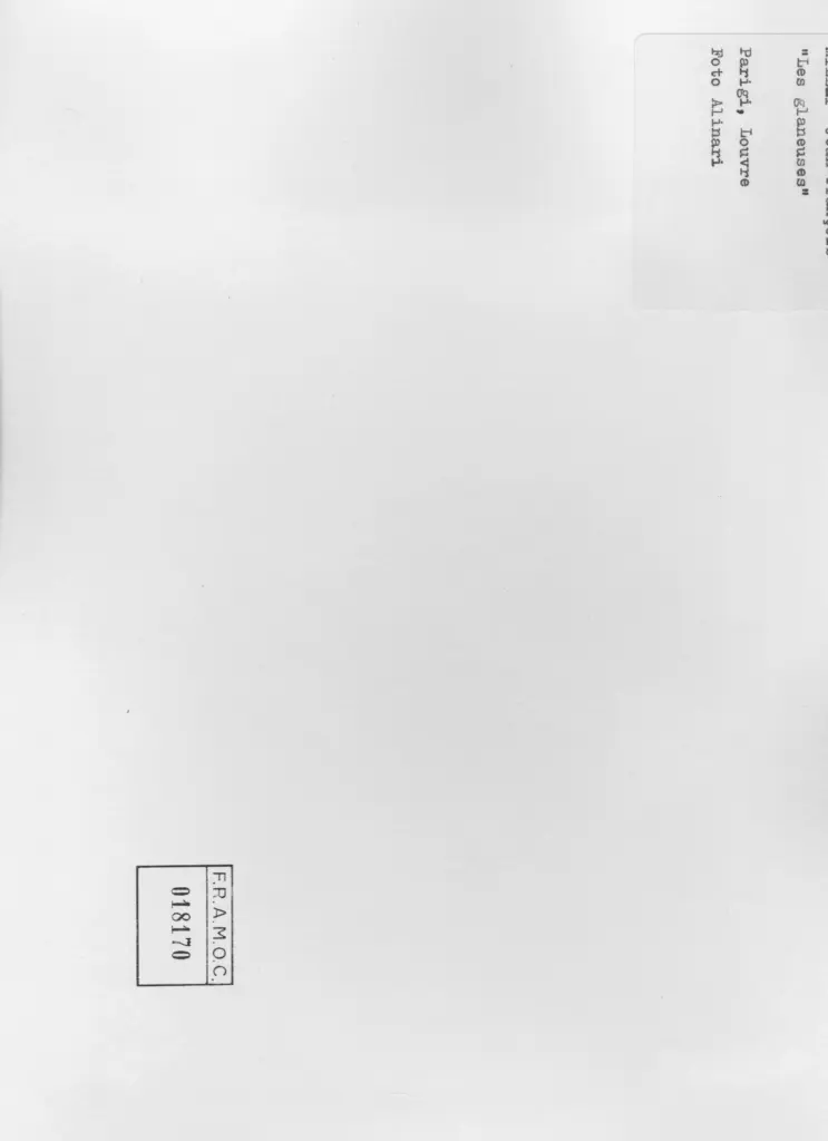 Alinari, Fratellli , Millet, Jean Francois - sec. XIX - Les glaneuses , retro