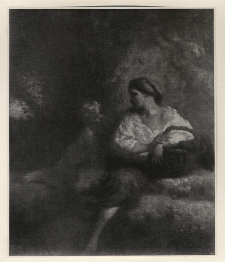 Braun , Millet, Jean Francois - sec. XIX - Madre e bambino , fronte