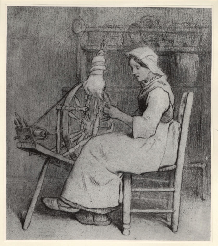 Anonimo , Millet, Jean Francois - sec. XIX - Emelie, soeur de l'artiste (Emelie, sorella dell'artista) , fronte