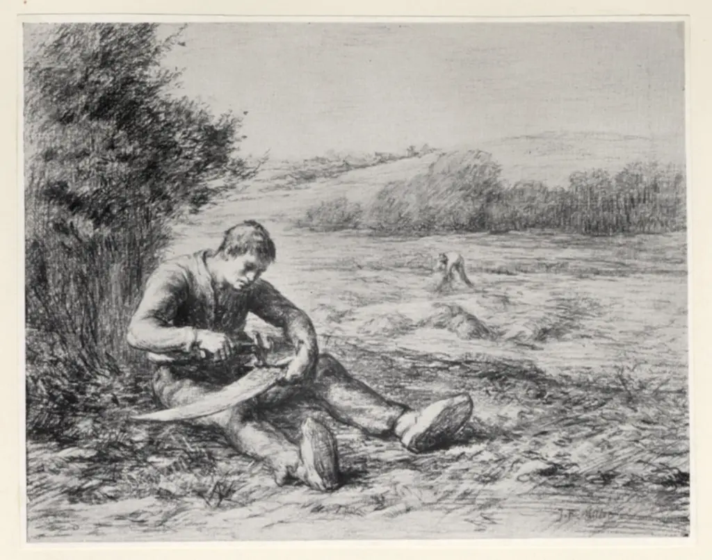 Anonimo , Millet, Jean Francois - sec. XIX - Le Moissonneur , fronte