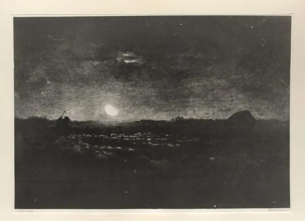 Anonimo , Millet, Jean Francois - sec. XIX - Le parc aux moutons , fronte