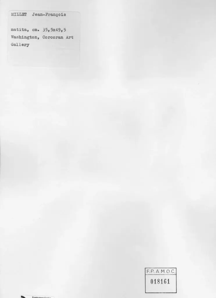 Anonimo , Millet, Jean Francois - sec. XIX - Pastori , retro