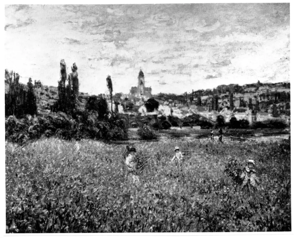 Anonimo , Monet, Claude - sec. XIX - Campo di papaveri presso Vetheuil , fronte