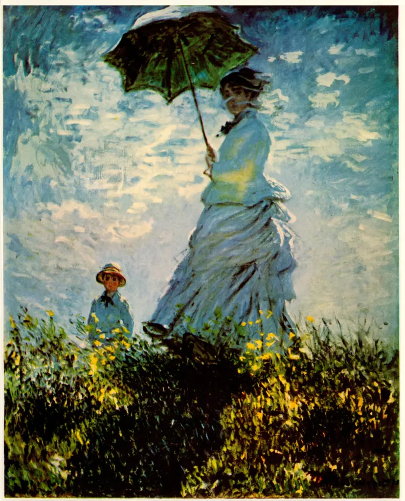 Anonimo , Monet, Claude - sec. XIX - Woman with a parasol , fronte