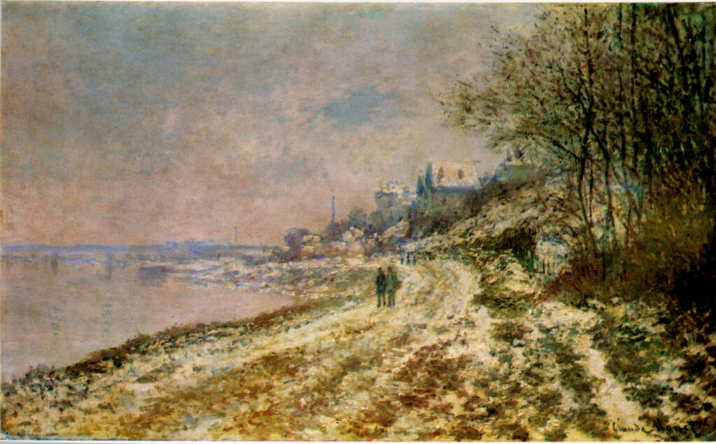 Anonimo , Monet, Claude - sec. XIX - Hiver à Argentuil , fronte