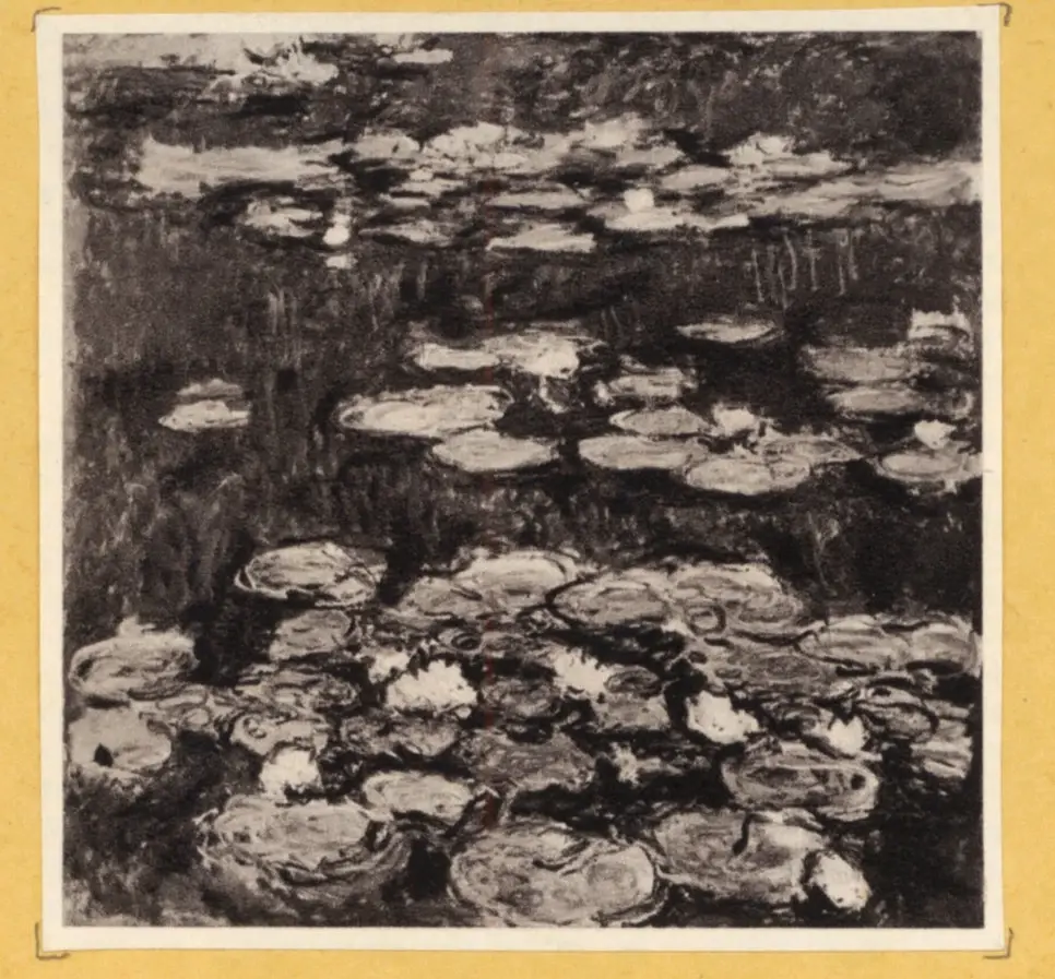 Anonimo , Monet, Claude - sec. XIX - Nynpheas , fronte