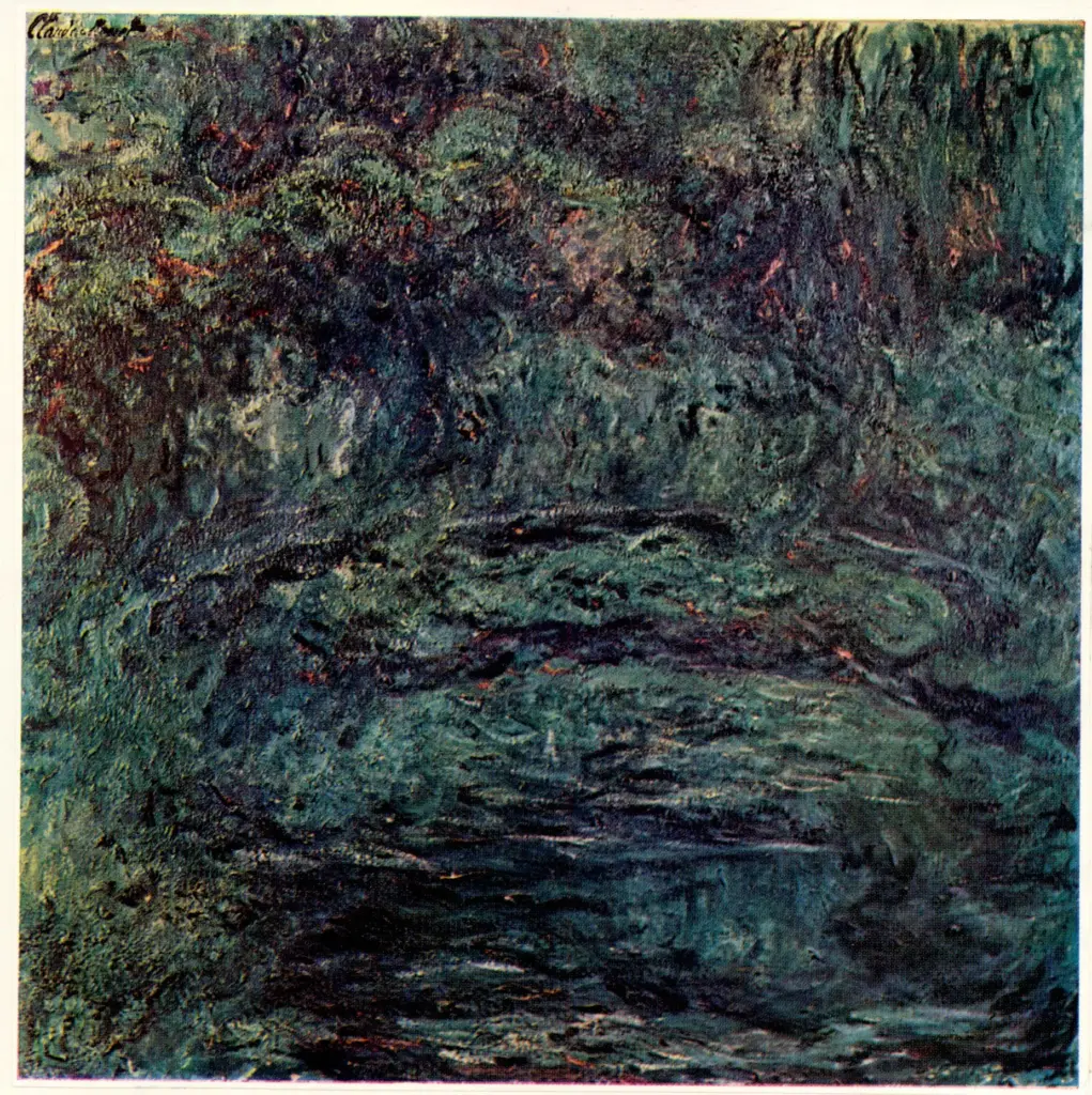 Anonimo , Monet, Claude - sec. XIX - The water garden, Giverny: evening , fronte