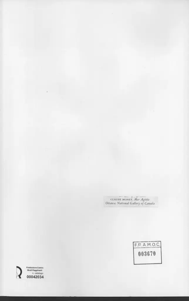 Anonimo , Monet, Claude - sec. XIX - Mer Agit&eacute;e , retro