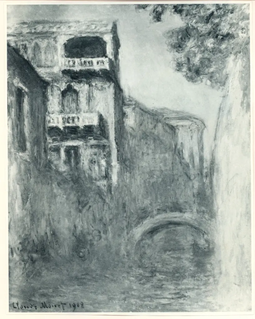 Anonimo , Monet, Claude - sec. XIX - Rio della salute , fronte