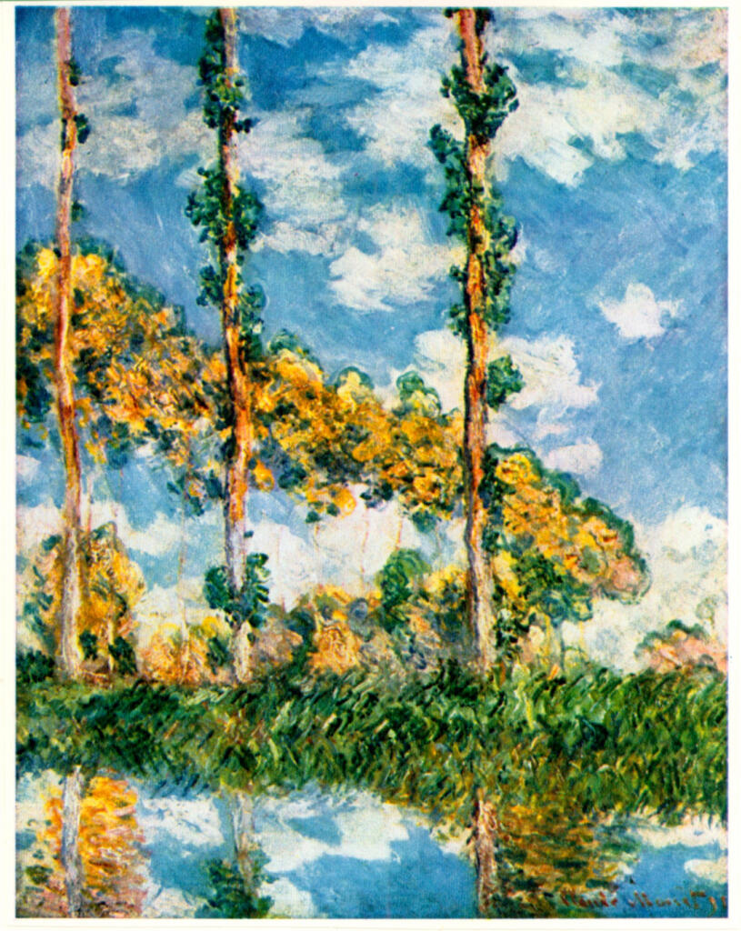 Anonimo , Monet, Claude - sec. XIX - Alberi , fronte