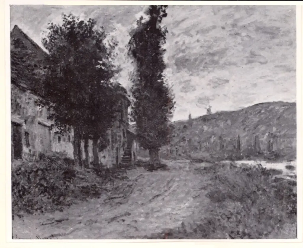 Anonimo , Monet, Claude - sec. XIX - Vue de Lavacourt , fronte