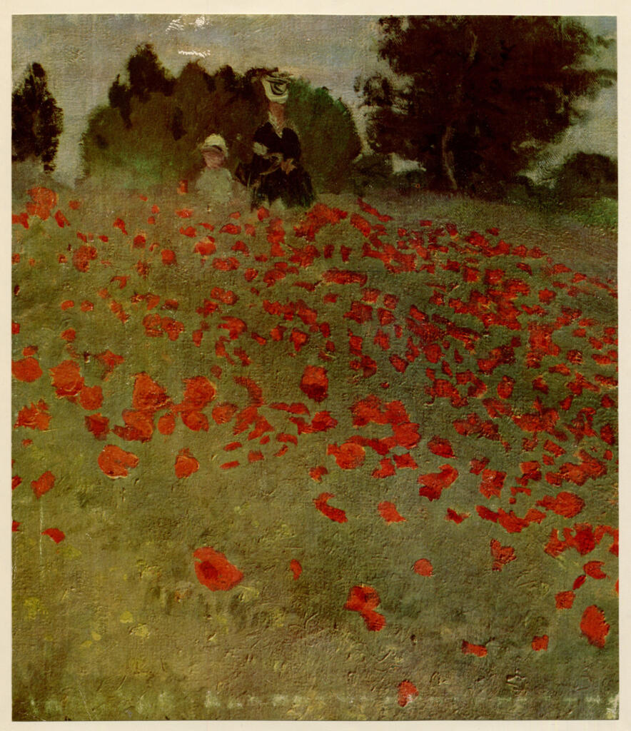 Anonimo , Monet, Claude - sec. XIX - Campo di papaveri , fronte