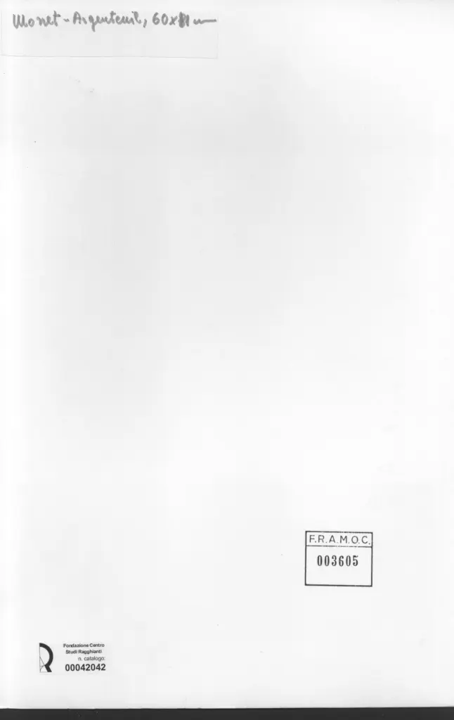 Anonimo , Monet, Claude - sec. XIX - Argentuil , retro