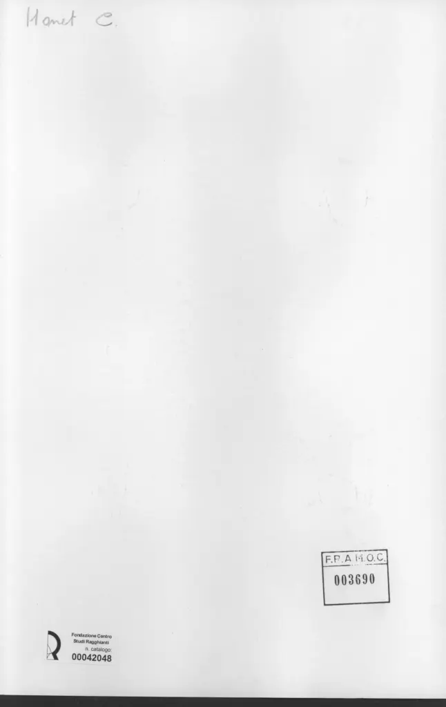 Anonimo , Monet, Claude - sec. XIX - Paesaggio invernale , retro