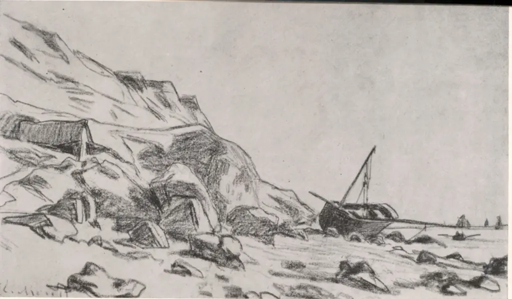 Anonimo , Monet, Claude - sec. XIX - Barche , fronte