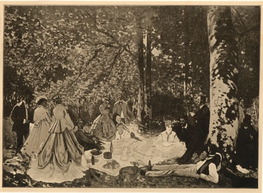 Anonimo , Monet, Claude - sec. XIX - Colazione sull'erba , fronte