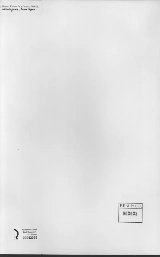 Anonimo , Monet, Claude - sec. XIX - Woman in a garden , retro