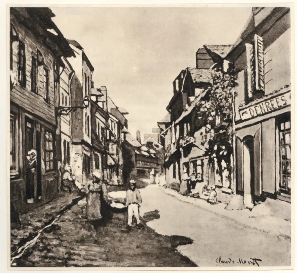 Anonimo , Monet, Claude - sec. XIX - Studio di paese in Normandia , fronte