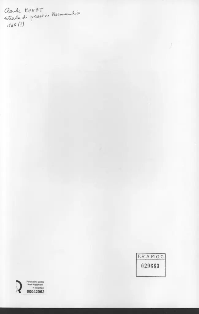 Anonimo , Monet, Claude - sec. XIX - Studio di paese in Normandia , retro