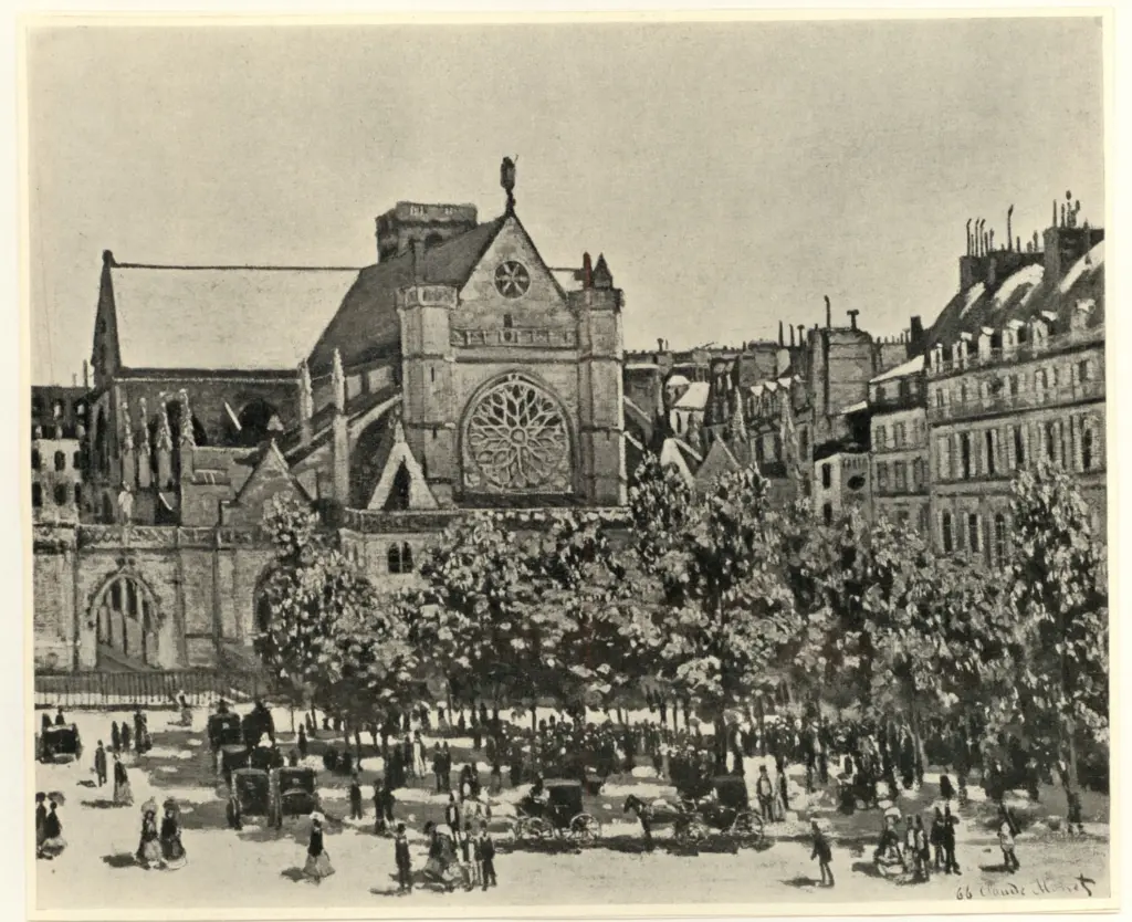 Anonimo , Monet, Claude - sec. XIX - St. Germain l'Auxerrois , fronte