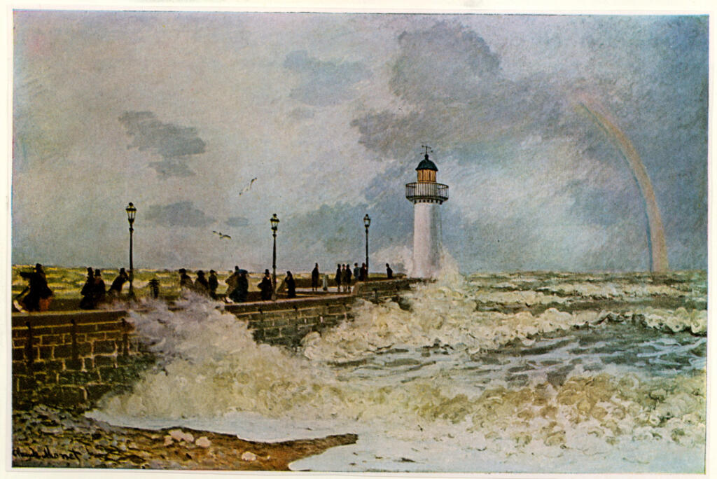 Anonimo , Monet, Claude - sec. XIX - The Jetty at Le Havre , fronte