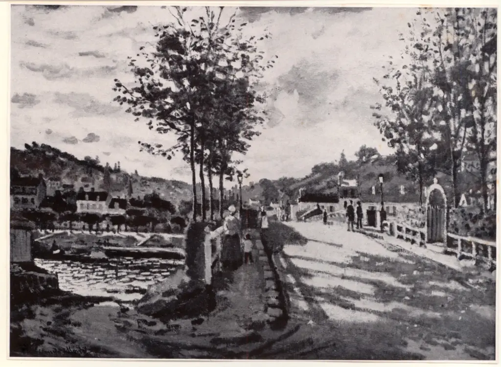 Anonimo , Monet, Claude - sec. XIX - La Seine a Bougival , fronte