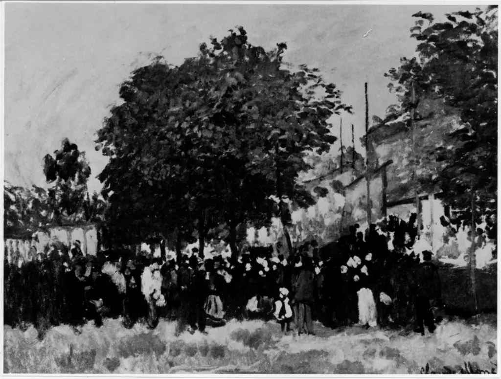 Anonimo , Monet, Claude - sec. XIX - Il 14 luglio , fronte