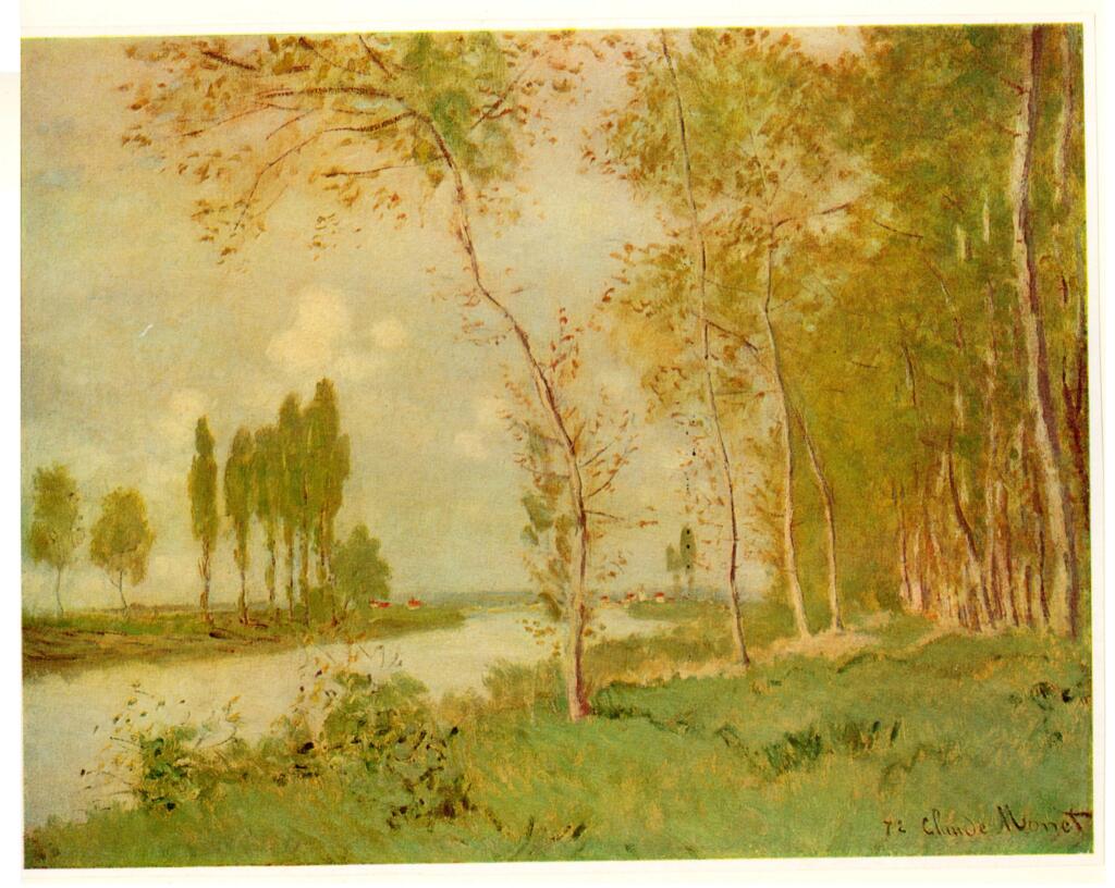 Anonimo , Monet, Claude - sec. XIX - Le printemps à Argentui , fronte