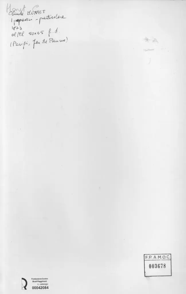 Anonimo , Monet, Claude - sec. XIX - Papaveri , retro