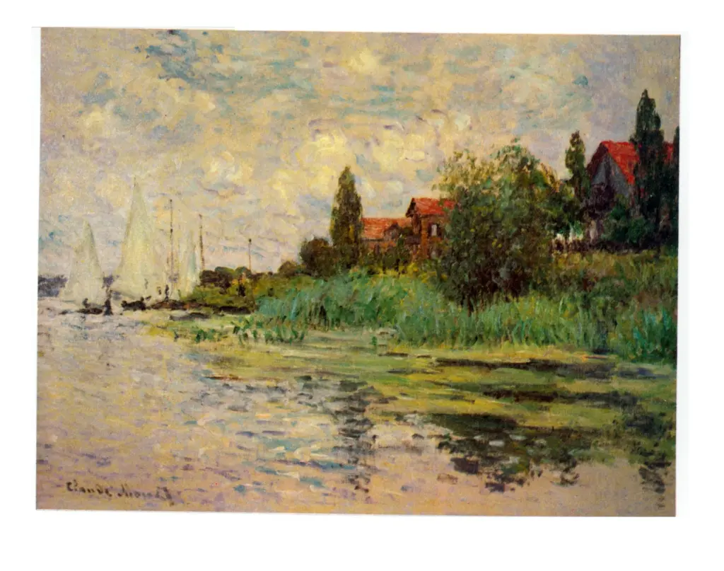 Anonimo , Monet, Claude - sec. XIX - La Seine au Petit Gennevilliers , fronte