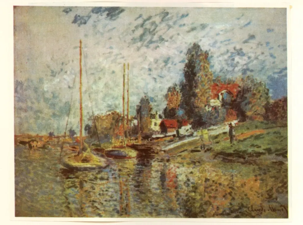 Anonimo , Monet, Claude - sec. XIX - Boats at Argentuil , fronte