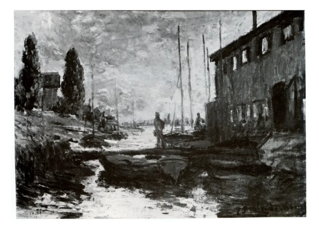 Anonimo , Monet, Claude - sec. XIX - Le bassin d'Argentuil , fronte