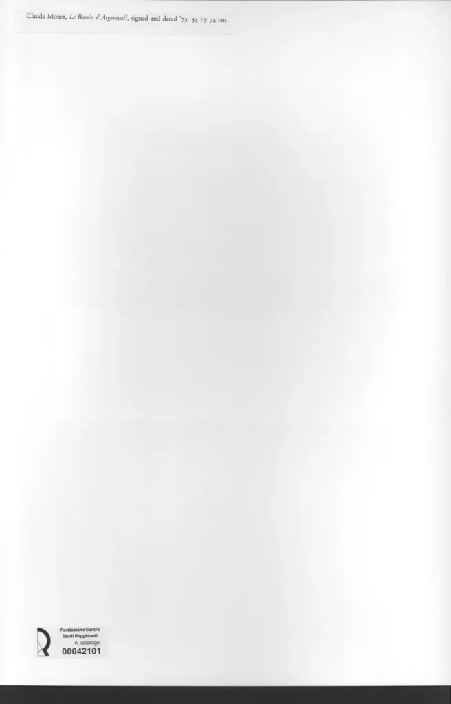 Anonimo , Monet, Claude - sec. XIX - Le bassin d'Argentuil , retro