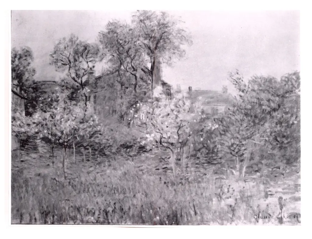 Anonimo , Monet, Claude - sec. XIX - Le Verger , fronte