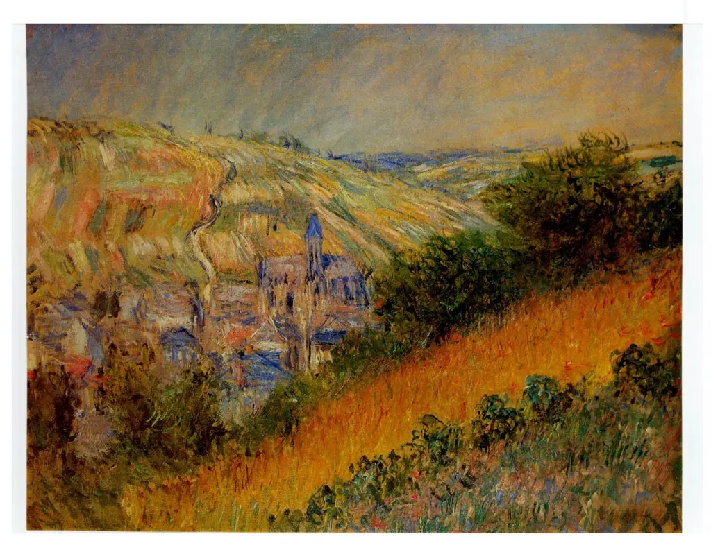 Anonimo , Monet, Claude - sec. XIX - Vue de Vethuil , fronte
