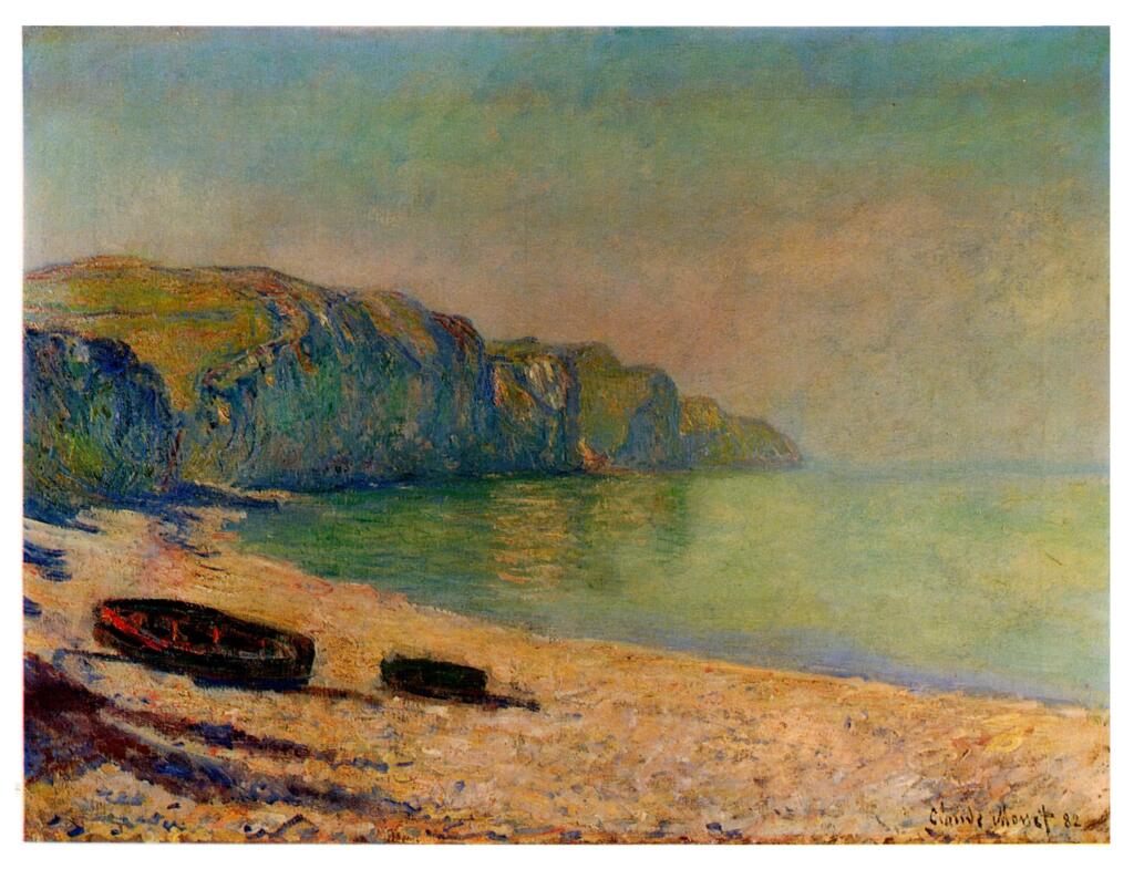 Anonimo , Monet, Claude - sec. XIX - Falaises à Pourville , fronte