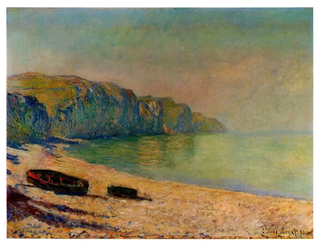 Anonimo , Monet, Claude - sec. XIX - Falaises &agrave; Pourville , fronte