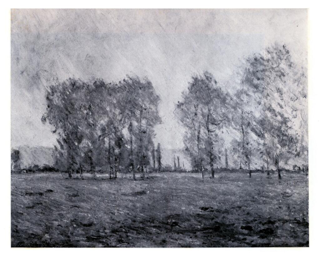 Anonimo , Monet, Claude - sec. XIX - La vallée de L'Epte , fronte
