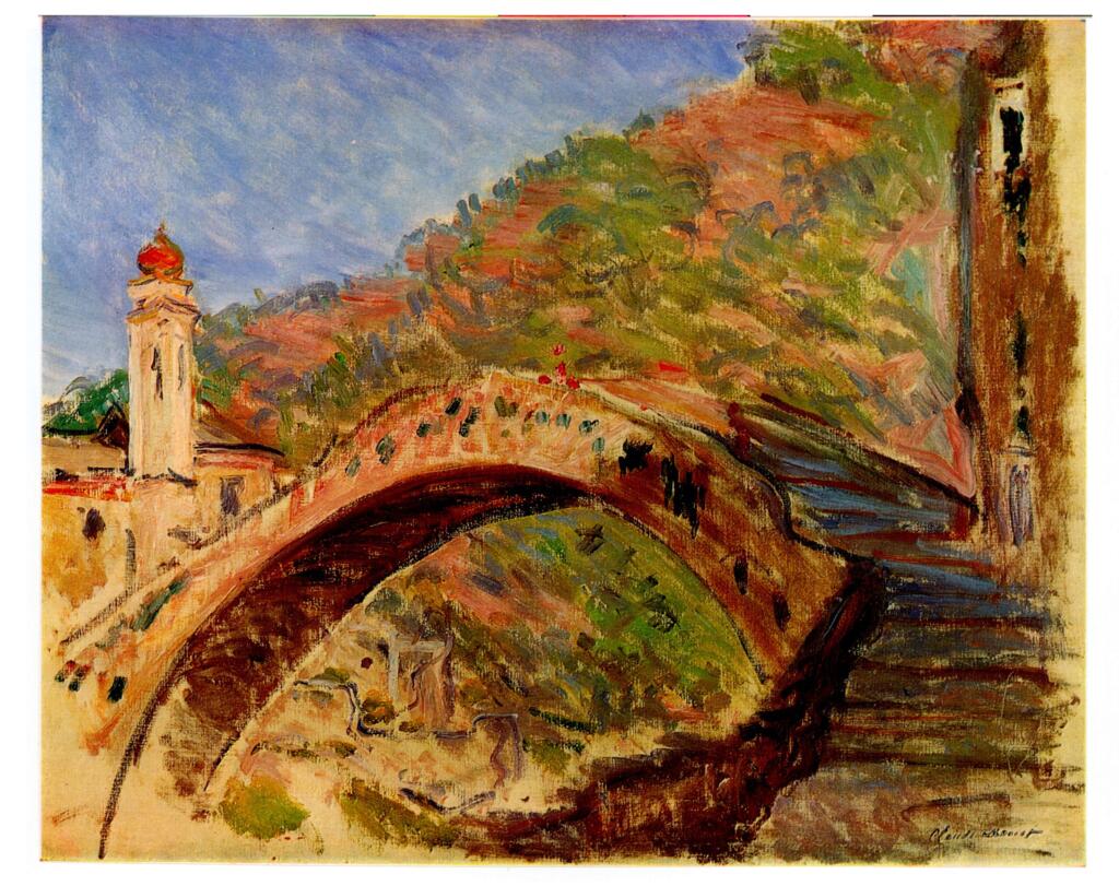 Anonimo , Monet, Claude - sec. XIX - Le pont à Bordighera , fronte