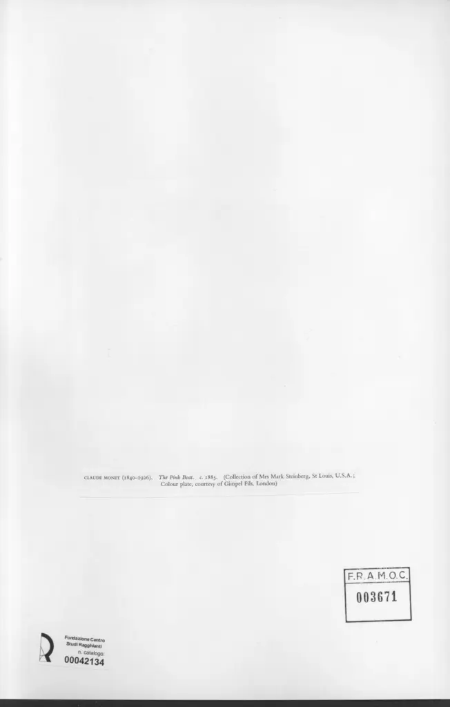 Anonimo , Monet, Claude - sec. XIX - The pink boat , retro