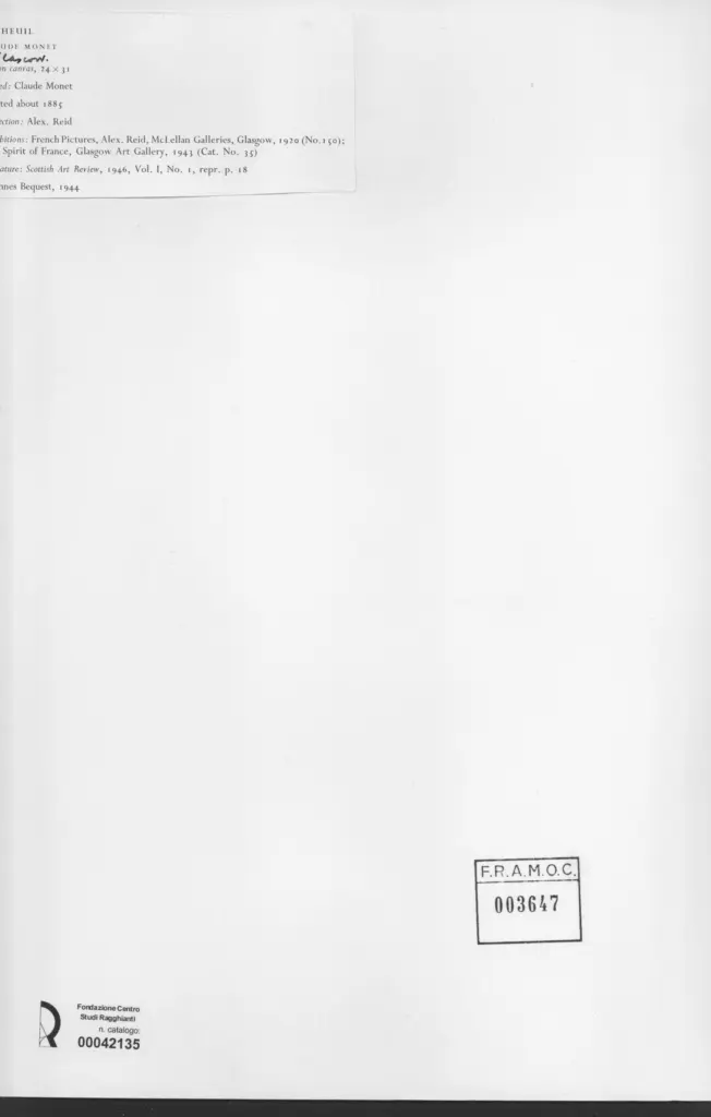 Anonimo , Monet, Claude - sec. XIX , retro